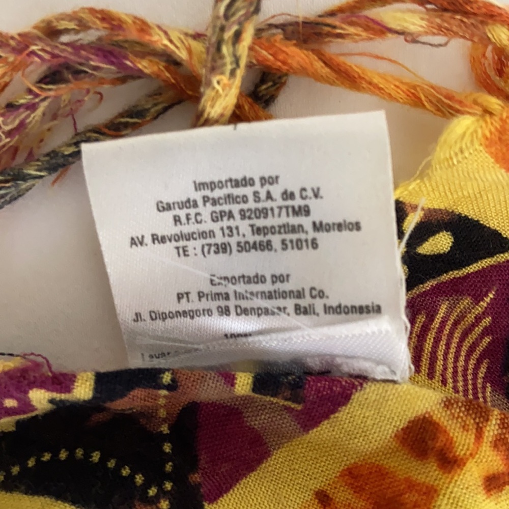MULTI-COLORED WRAP/SCARF - Picture 8 of 8